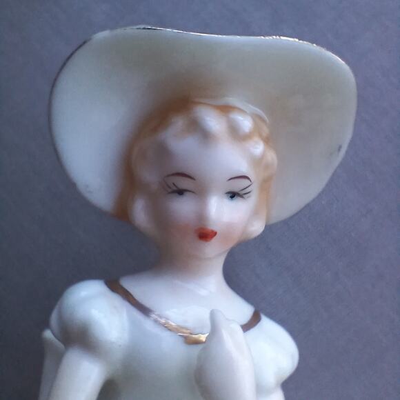 CMI Chadwick Porcelain Southern Belle with roses Night Light not working VTG 50s - Picture 16 of 16